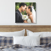 Uw favoriete trouwfoto canvas afdruk (Insitu (Slaapkamer))