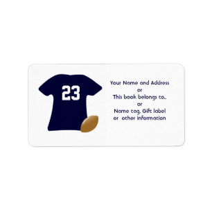 Uw Football Shirt met Amerikaanse Football labels