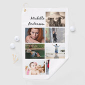 UW foto 7 collage met de naam moderne trendy Golfhanddoek (Insitu)