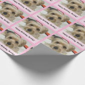 Uw foto-aangepast pakpapier (roze) (Hoek)