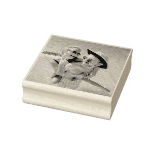 Uw foto aangepast vierkant 	rubberstempel