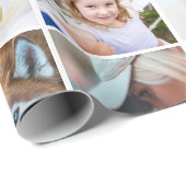 Uw foto aangepaste raster collage cadeaupapier (Rol Hoek)