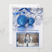 UW FOTO aangepaste tekst Kerst briefkaart (Voorkant / Achterkant)