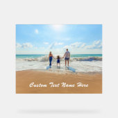 Uw Foto Acryl Teken met Aangepaste Tekst Acryl Bord (Voorkant)