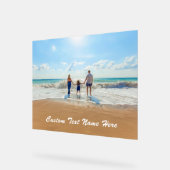 Uw Foto Acryl Teken met Aangepaste Tekst Bord (Hoek)