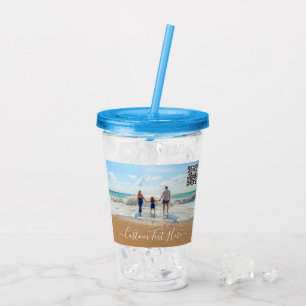 Uw foto Acryl Tumbler met aangepaste tekst Acryl Drinkbeker