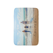 Uw foto badmat met aangepaste tekst (Voorkant Verticaal)