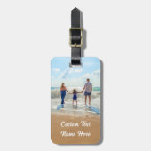 Uw foto-Bagagelabel met aangepaste tekst Bagagelabel (Voorkant verticaal)