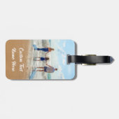 Uw foto-Bagagelabel met aangepaste tekst Bagagelabel (Achterkant horizontaal)