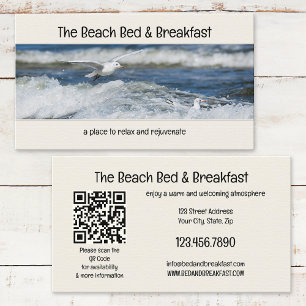 Uw Foto Bed and Breakfast Bedrijfskaart Strand Visitekaartje