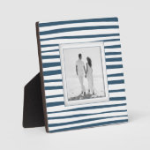 Uw foto blauwe strepen fotoplaat (Voorkant)