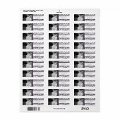 Uw foto Bruiloft Aubergine Damask Etiket (Full Sheet)