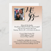 Uw foto-bruiloft kaart (Voorkant / Achterkant)