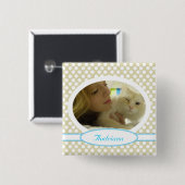 Uw foto-Button Vierkante Button 5,1 Cm (Voorkant /achterkant)