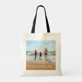 Uw foto Canvas tas met aangepaste tekst (Achterkant)