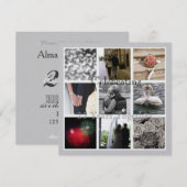 Uw foto Collage Elegant Jubileum Kaart (Voorkant / Achterkant)