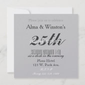 Uw foto Collage Elegant Jubileum Kaart (Achterkant)