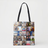 Uw foto collage patroon tote bag (Voorkant)