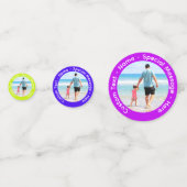 Uw foto Confetti met aangepaste tekst en kleuren (Voorkanten)