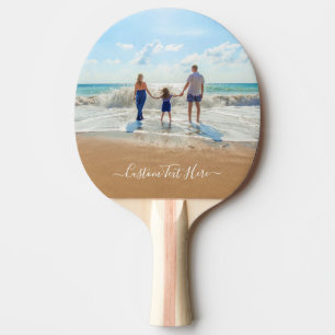 Uw foto en aangepaste tekst Ping Pong Paddle Tafeltennisbatje