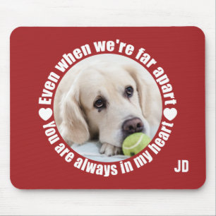 UW FOTO- EN Monogram Far Apart Love Mousepad Muismat