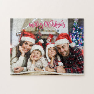 UW foto en naam (namen) Kerstmis Legpuzzel