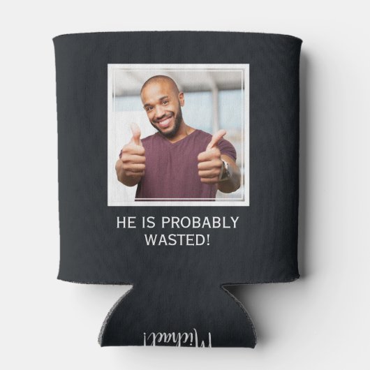 UW FOTO- EN TEKST-aangepaste koelbox Blikjeskoeler (Achterkant)