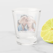 UW foto- en tekstglas Shot Glas (Achterkant)