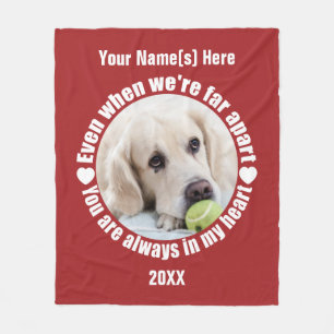 UW FOTO Far Apart Love fleece deken