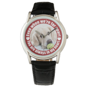 UW FOTO Far Apart Love-horloges Horloge