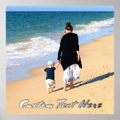 Uw Foto Folie Prints Poster met aangepaste tekst (Voorkant)