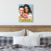 Uw foto Funky Whimsical Tree Wrapped Canvas (Insitu (Slaapkamer))