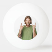 Uw foto gepersonaliseerde grappige aangepaste fees pingpongballen (Achterkant)