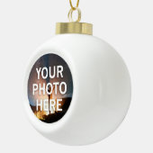 Uw foto hier keramische bal ornament (Rechts)