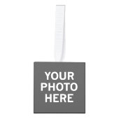 Uw foto hier kubus ornament (Voorkant)