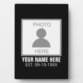 Uw foto hier Naam en Leeftijd Fotoplaat (voorkant)