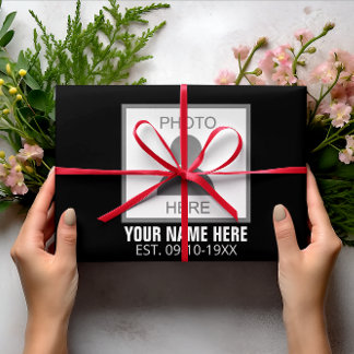 Uw foto hier Naam en Leeftijd Inpakpapier Vel