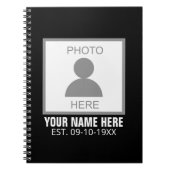 Uw foto hier Naam en Leeftijd Notitieboek (Voorkant)