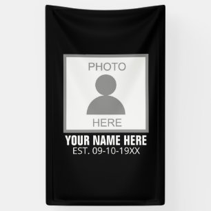 Uw foto hier Naam en Leeftijd Spandoek