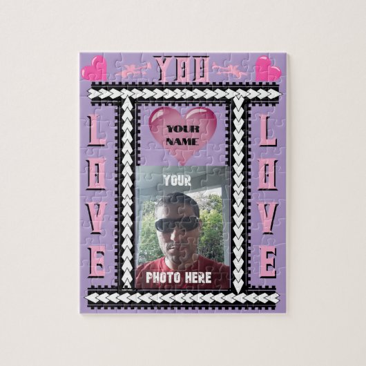 Uw foto hier Valentijnsdag Legpuzzel (Verticaal)