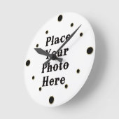 Uw foto hier wandklok ronde klok (Hoek)