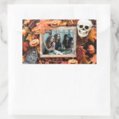 UW FOTO in een Halloween Lijst sticker (Tas)