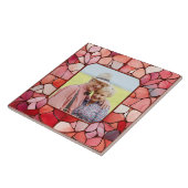 UW foto in Faux RVS Lijst Tegeltje (Zijkant)