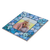 UW foto in Faux RVS Lijst Tegeltje (Zijkant)