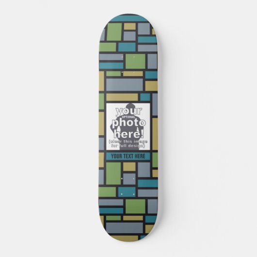 UW FOTO in Geometric Pattern skateboards (Voorkant)