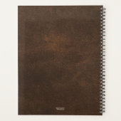 Uw foto Industriële Metallic Steampunk Planner (Achterkant)