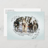 UW FOTO-kerstavond en bessen Feestdagenkaart (Voorkant / Achterkant)