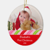 Uw foto-Lijst kerstversiering Keramisch Ornament (Links)