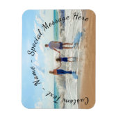 Uw foto magneet cadeau met aangepaste tekst (Verticaal)