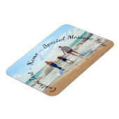 Uw foto magneet cadeau met aangepaste tekst (Linkerzijde)